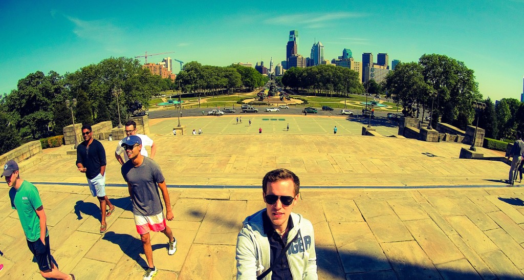 Auf den Spuren von Rocky vor dem Museum of Art - die berühmten Treppen